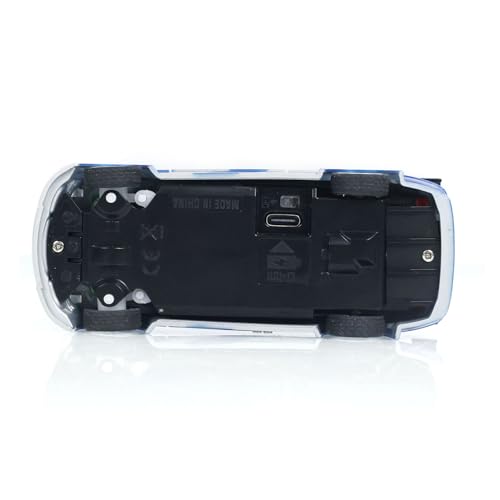 1/43 RC Scale Ready to Go Race Car Remote Control Drift 4WD Mini Lights System 4WD Racing Car RC Full Proportional 2.4g Mini Race Gift Radio Control High Speed Model Without Gyro, - color: Blue and Silver