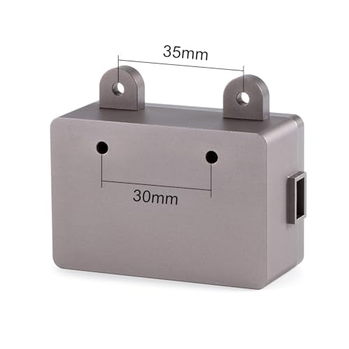 Aluminum Alloy 1:10 Scale RC Fuel Cell Receiver Box for RC4WD TF2 SCX10 Pro VS4-10 1/8 1/10 RC Crawler Upgrade (Silver) - color: Silver