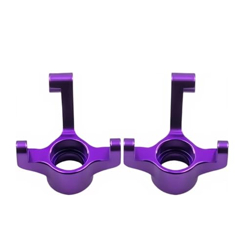 Rc Repairs Parts For Losi Micro B Upgrades Parts 1/24 Accessories Rc Car 2WD For Buggy RTR LOS00007 R Metal Front Steering Knuckles Aluminum Spindles(Purple) - color: Purple
