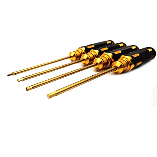 KIRO&SEEU Hex Driver Set 4 Piece Steel Allen 1.5 2.0 2.5 3.0 mm Hex Screw driver Tools Kit Se RC Tools Helicopter