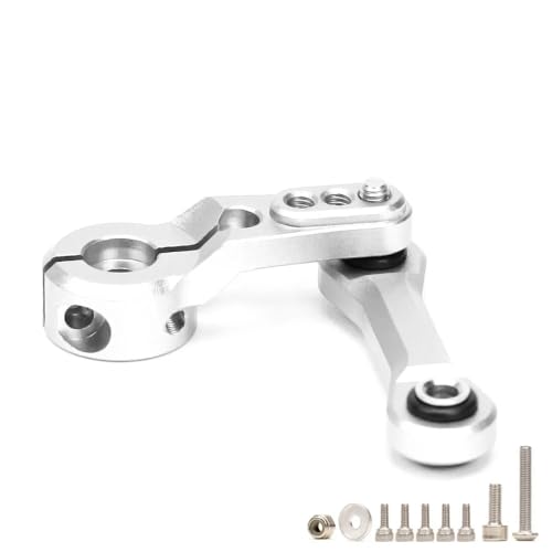 Aluminum 25T Servo Horn & Steering Linkages Tie Rod for Arrma 1/7 Infraction Felony Limitless 1/8 KRATON Notorious Outcast Talion and EXB Cars Upgrades Part,Replace #AR340061 AR330230(Silver) - color: Silver