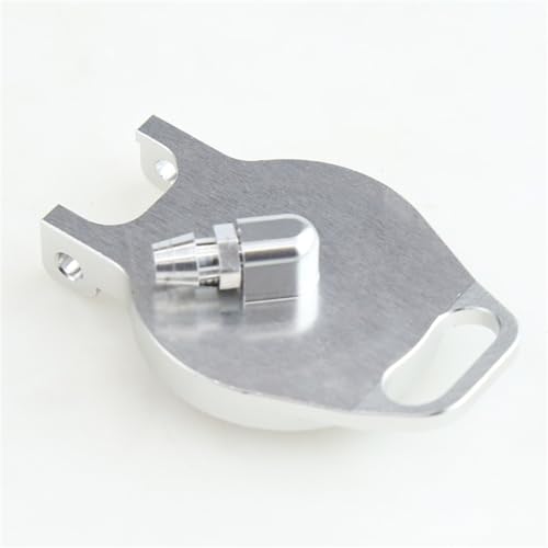 Aluminum Fuel Tank Cover Cap RC Upgraded Parts for HSP 94122 94155 94166 94177 94188 1/10 RC Car, Silver - color: Silver Fuel Tank Cover