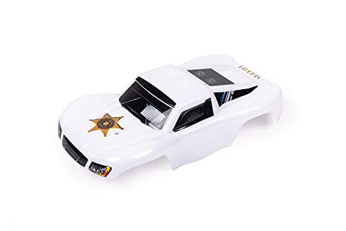 SummitLink Custom Body Police White Style Compatible for 1/16 Scale RC Car or Truck (Truck not Included) SSMN-PW-01