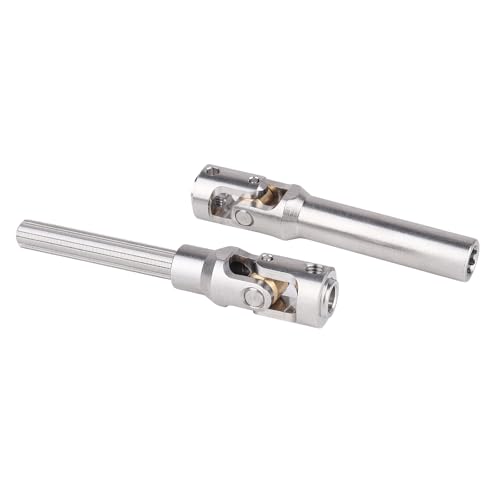 2pcs Hobbyfire 1/10 RC Crawler Drive Shafts Stainless Steel Universal Joint Driveshaft for Axial SCX10 II III Traxxas TRX4 Redcat Gen8 Gen7 Element Upgrades Parts(92-122mm) - style: 92-122mm