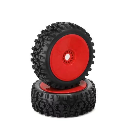Compatible with 1/8 RC Car Monster Truck On Road Off-Road 4PCS RC Wheel Tire Rubber 112MM Tire 17Mm Hub Hex RC Assortment(White) - color: White