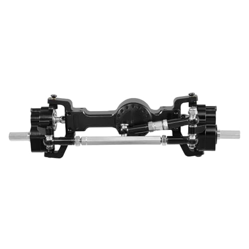 All-Metal Portal Axle Assembly Front and Rear Axles for 1/16 WPL C14 C24 B14 B24 B16 B36 C64 C74 RC Car Upgrade Accessories(Front axle BK) - color: Front Axle Bk