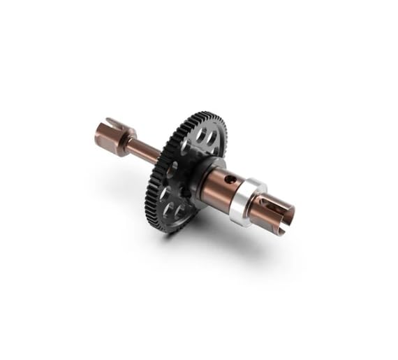 AMORIL Upgraded S2 Alloy Steel 33T-32P CNC Central Gear DriveShaft for Mini 1/10 Remote Control Truck RZ001G-A,Part Number R11154