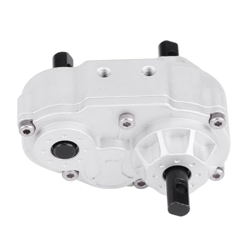 RC Transfer Case, RC Crawler Metal Transfer Gearbox 50x40x27mm/1.97x1.57x1.06in Model Vehicle Replacement Accessory for 1/10 RC Crawler Car