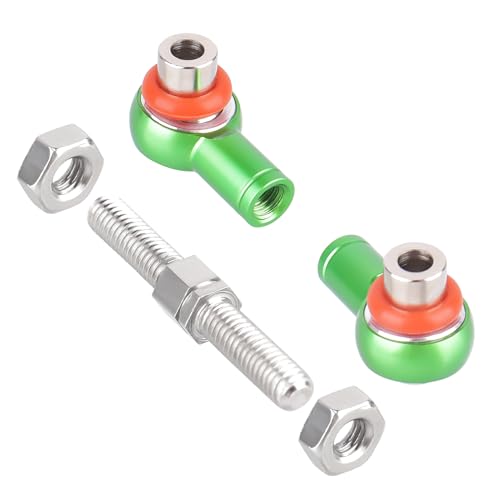 Hobbypark Metal Turnbuckle Aluminum Camber Links Toe Links with Rod Ends Steering Linkage Set for Traxxas 1/18 LaTrax Teton Upgrades Desert Prerunner, Replace 7636 (Green) - color: Green