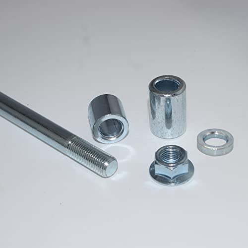 Mokuo 12mm 290mm Front Rear Axle with Bushing 5mm 20mm 38mm Fit for Pit Dirt Bike Moped Scooter QUAD ATV Mini Bike Parts - size: 12-290