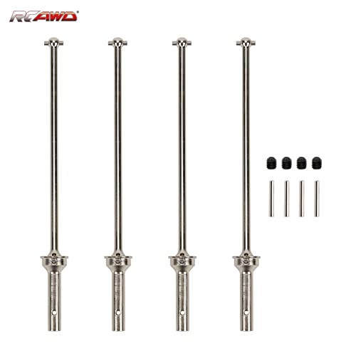 RCAWD CVD Driveshaft 183mm for ARRMA 6S, 1/8 Kraton 6S, Notorious 6S, Outcast 6S & 1/7 Fireteam 6S Upgrades Parts, #45 Steel Drive shafts Hop Ups for #AR220033#ARAC3985 Silver - color: Silver