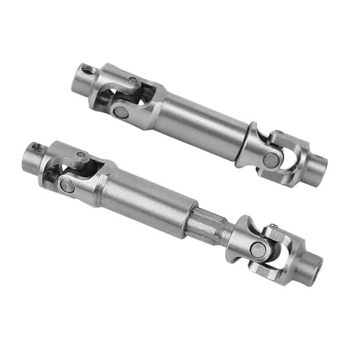 2PCS Stainless Steel Center Slider Driveshaft Set for LOSI Mini LMT 1/18 4X4 Brushed Monster Truck RTR LOS01026 Metal Upgrade Part
