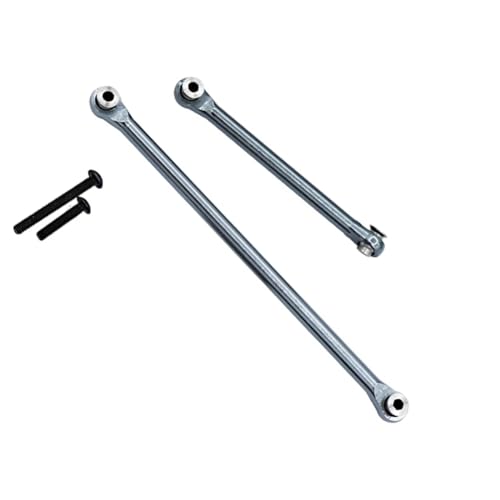 RC Links Linkage Compatible with Axial for Capra UTB18 1/18 RC Car Part Aluminum Alloy Durable Steering Link Rod Steering Linkage Tie Rod(Gray) - color: Gray