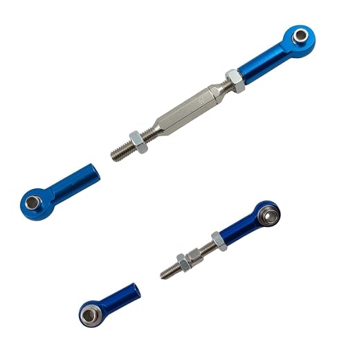 Adjustable Turnbuckles Camber Link Set for Slash Rustler Stampede Hoss | Aluminum,2WD,4X4,Bandit,X-01,3745 , Replacement for 3139 ,3139A ,1935 ,3644 ,3741X ,3741A