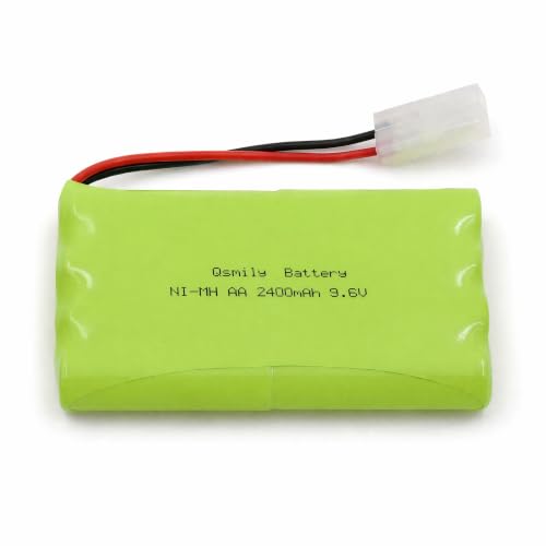 Qsmily® 9.6V 2400mAh NiMH AA Rechargeable Battery Pack with KET-2P Plug
