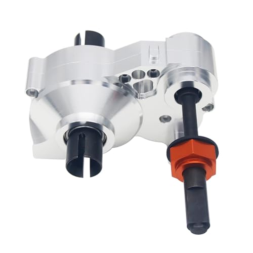 CNC Metal Differential Diff.Gear Box Case Assembly Kit (Silver) | for 1/5 Hpi Rofun Baha Km Rovan Baja 5B 5T 5Sc Truck Rc Car Parts - color: Silver