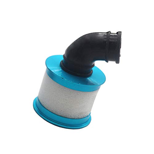 2Pcs RC Air Filter Aluminum Capped Cover with Element Sponge Engine Parts Compatible with Redcat Traxxas HSP Himoto 1/10 RC Nitro Monster Truck Buggy Car