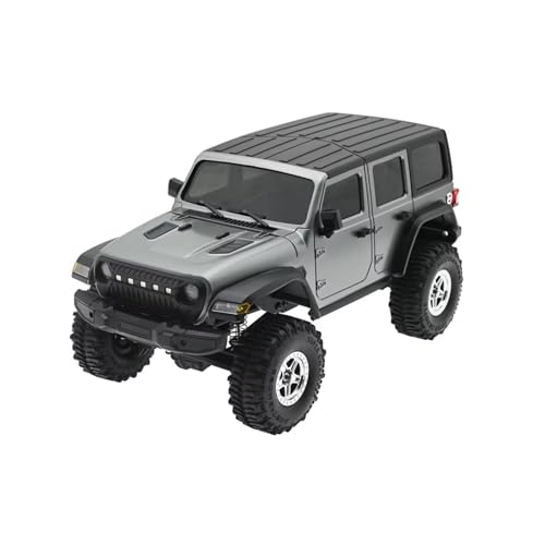 RC Spare Part Compatible with TRX4M for Bronco for Defender for Wrangler for Chassis Wheelbase Hardtop Body Kit with Front Rear Bumpers 1/18 RC Crawler(Gray) - size: Gray