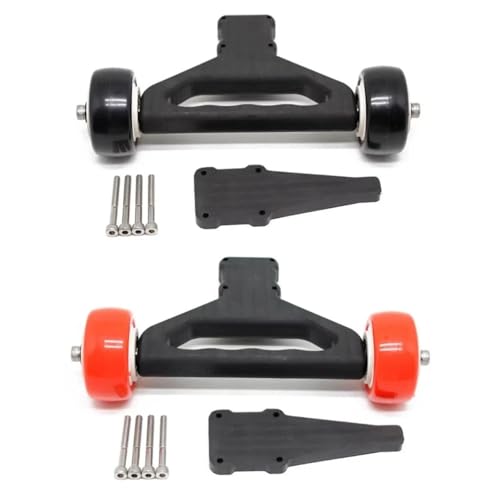 RC Car Upgrade Parts for Arrma for Kraton 8S for Outcast 8S for Monster Truck 1/5 Double Wheel Wheelie Bar RC Car Update Parts Modified Accessories(Black) - size: Black