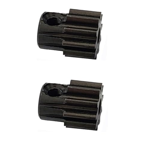 2Pcs 11T 32P Metal Steel Pinion Gear for Traxxas TRX4 TRX-4 TRX-6 RC Crawler Car Slash 4x4, Rustler Hoss,32-Pitch, Replace 6747 Pinion Gear Upgrade Parts