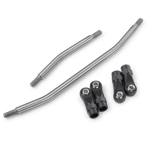 RC Car Parts for Axial for SCX10 II 90046 for SCX10 1/10 RC Car Parts 313/324mm Metal Link Rod Set Linkage Steering W/Ball End Modification RC Car Accessories(324mm) - size: 324mm