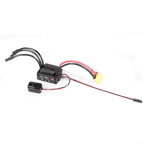 HG35A 35A Waterproof Brushless ESC for 1:18 Scale RC Cars, Buggies, Trucks - Compatible with 2-3S LiPo/NiMH Batteries, Sensorless Brushless Motor Control(D) - size: regular push up d