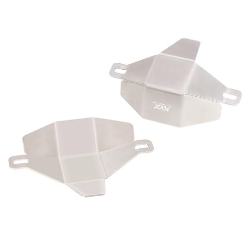 KYX Racing Stainless Steel Chassis Protective Plate Front Rear Axle Guard Upgrades Parts Accessories for 1/8 RC Car Axial AXP8