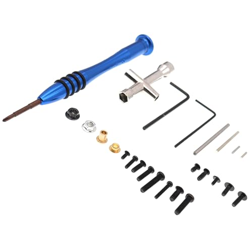 RC Car Screws Kit Repair Tool Box Hardware Fasteners Replacement Compatible with WLtoys 1/14 144010 144001 144002 1/12 124016 124017 124018 124019 RC Car Upgrade Parts