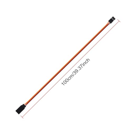 5PCS 1000mm Servo Extension Cable 3-Pin Male to Female 30 Core Lead Wire Cable Connectors Control Board Remote - 100CM