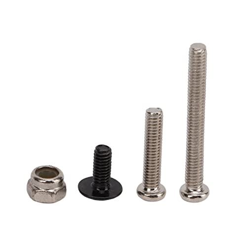 OUKENS RC Shock Absorber Set, 4Pcs Metal Black Adjustable Oil Shocks for 1/18 1/16 RC Crawler, Compatible with TRX4M, WPL C14 C24, MN D90, Axial Capra Upgrade Parts - color: Black