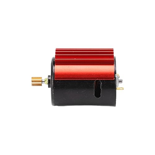 370 Metal Gear Brushed Motor High Speed for WPL RC Car Upgrade Parts (Red) - color: Red