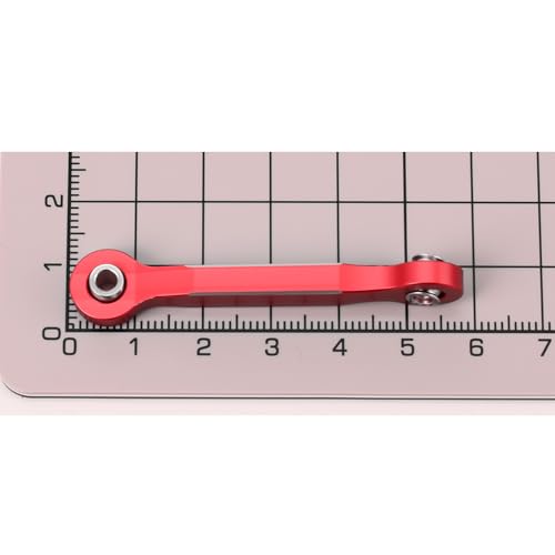 Aluminum Alloy Steering Linkage Tie Rod Upgrades for 1/5 X-MAXX (Red) - color: Red