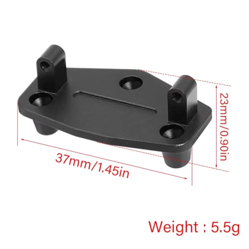 Compatible with LOSI for Mini for LMT RTR-LOS01026 4X4 1/18 Rc Monster Truck Upgrade Parts Aluminum Servo Mount Bracket 7075 RC Accessories(Black) - color: Black
