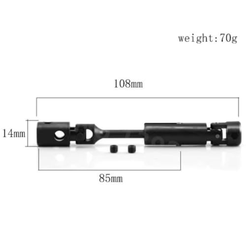 Compatible with KYOSHO for Foxx 1/8 RC Car Truck Upgrade Parts Accessories Metal Front Center for Universal Drive Shaft MA357 RC Car DriveShafts