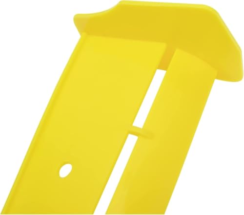 1/10 RC Plastic Rear Spoiler Compatible with 1:10 Scale RC Off-Road Short Course Truck Buggy Racing Rear Wing Tail (Yellow) - color: Yellow