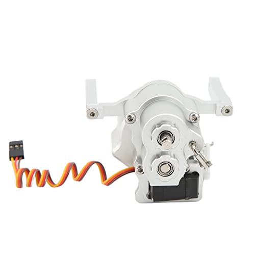 VBESTLIFE RC Front, Aluminium Alloy Double Speed Size Anodized 1/10 Crawler for SCX10 313mm Frame (Silver) - color: Silver