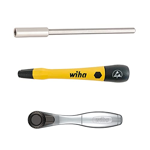 Wiha 75965 65 Piece System 4 ESD Safe Ratchet and MicroBits Set | Master Technician