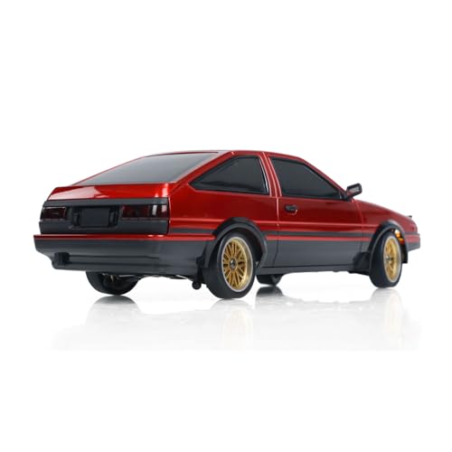 1/18 RC Drift Racing Car Rwd LDRC LD1801 Wireless Control Vehicle Gyroscope Light System Motor Servo ESC - color: Red