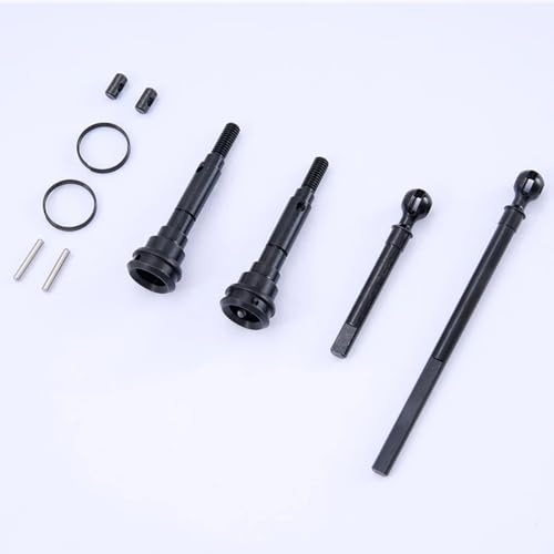 FMS FCX10 Rc Car Parts RC Crawler RC Trucks Parts Replacement Accessory for 1/10 LC80, FCX10 Discovery/Range Rover/Defender 110: Universal Driveshaft Set Front V2 - style: V2