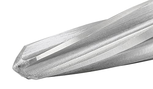 Accusize Industrial Tools H.S.S. Aligning Reamer - 13/16'' Diameter, 5'' Flute Length, 7'' OAL, Hex Shank, Spiral Flute, 0523-6035 | HSS Aligning Reamer, 13/16" Dia, 5" Flute, 7" OAL, Hex Shank, Spiral Flute - size: 13/16 inch