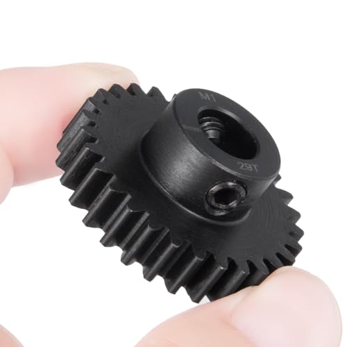 LSG 8mm M1 16T 17T 18T 19T 21T 24T 26T 27T 29T Steel Pinion Gear | for 1/5 X-MAXX RC Model Car Buggy Truck Hardened Steel 8mm Shaft Motor M1 Pitch Gears Upgrade Parts - size: 29T