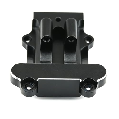 Aluminum Upgrade Parts Set for ARRMA 1/16 Mini Kraton 3S, Front/Rear Upper/Lower Arm, Gearbox Cover, Wing, Steering Link (Black Rear Gearbox Cover) - color: Black Rear Gearbox Cover
