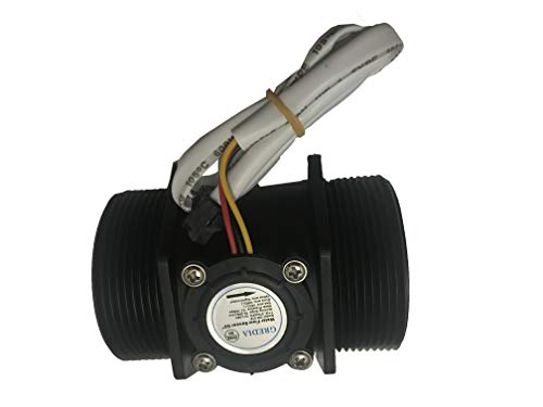 Digital LCD Display Quantitative Controller Water Control + 2" Hall Effect Flow Sensor Flowmeter - size: G2" male thread
