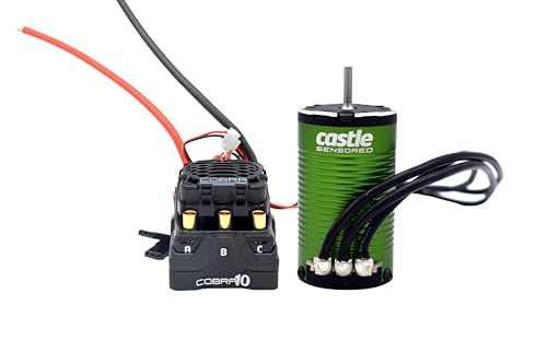 Castle Creations 010-0174-11 Cobra 10, 6S MAX, 25.2V MAX, 8A Peak BEC W/1412-2100KV SENSORED Motor