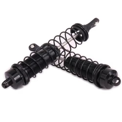 Rc Special Shock Absorber for Losi for Axial for Tamiya 1/8 2PCS/Set Adjustable 140mm Aluminum Shock Absorber Damper Rc Car for Buggy Truck Crawler Upgrades Parts(Black) - size: Black