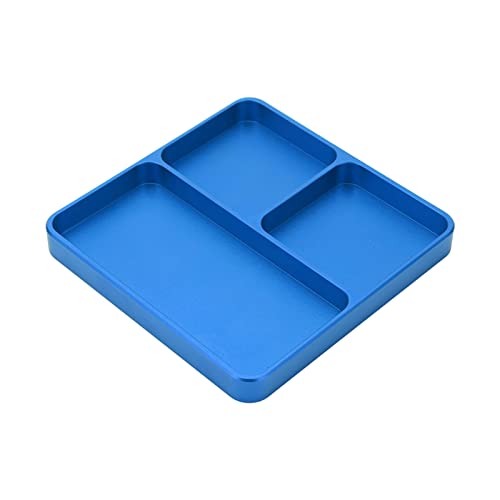 Magnetic Tool Organizer, Strong Magnet Aluminum Alloy Screw Tray for Organizing Small Parts for RC Car Repair, Helicopter Maintenance, Ship Modeling and DIY Builders