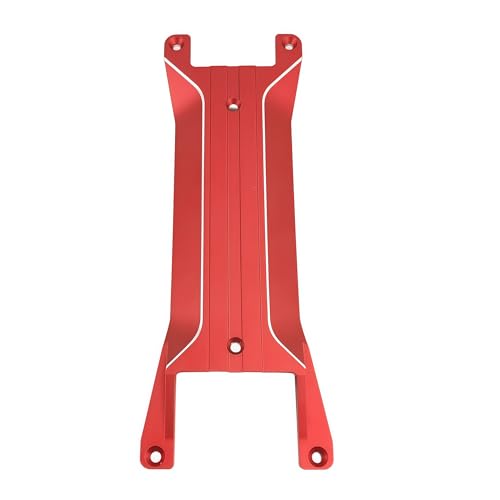 Aluminum Chassis Brace Plate for 1/16 Mini Maxx 4WD RC Truck (Red) | Monster Truck,Upgrade Parts,CNC Machined,High Strength,Precision Fit,Lightweight,Durable Aluminum - color: Red