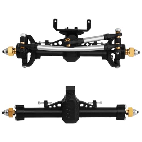 1 24 Scale Front and Rear Portal Axle Assembly with Nylon Plastic Axles and C Knuckle for RC Car Models 90081 C10 SCX24 Part Number 8K1927225B(Front Rear Axles) - color: Front Rear Axles