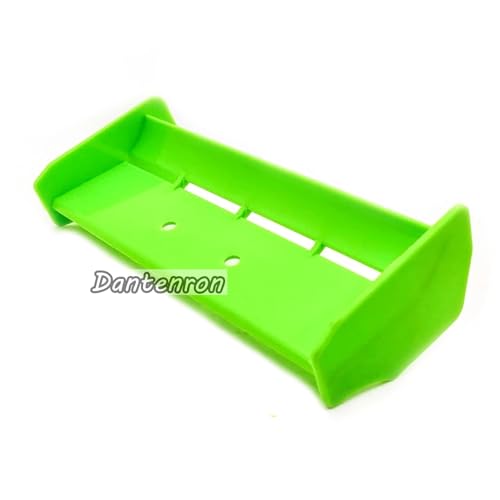 1/10 RC Car Force Rear Spoiler High Down Force Body Wing Tail Compatible with 1:10 Scale RC Off Road Short Course Truck Buggy Racing Car (Green) - color: Green