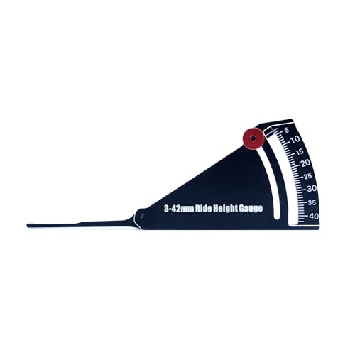 Camber Gauge for RC Car Aluminum Alloy Ride Height Gauge for 1/8 1/10 Scale RC Truck Buggy -Measuring Range 3-42mm